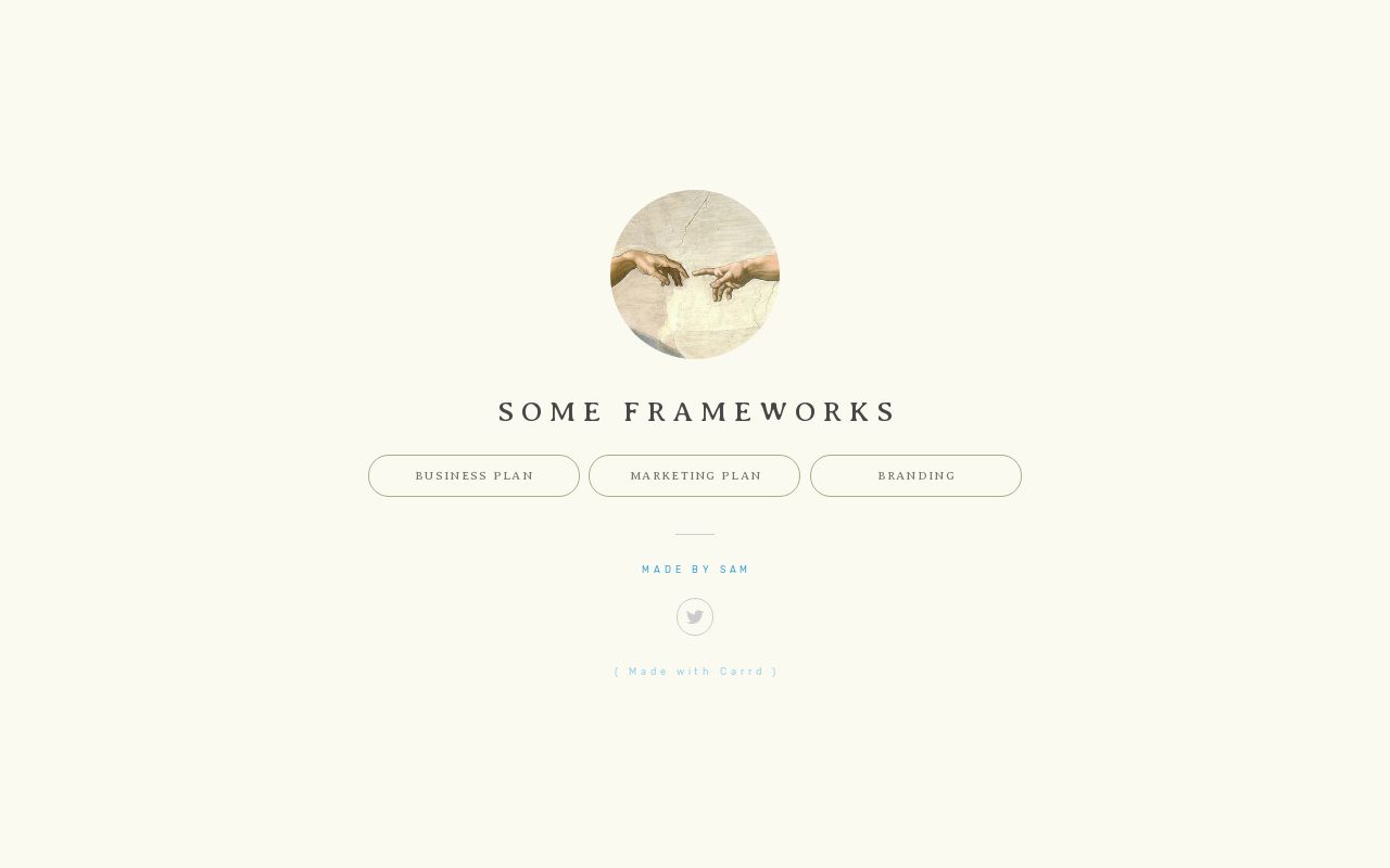 Carrd profile picture for @frameworks